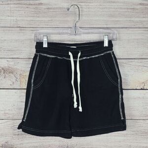 Urban Outfitters BDG Men's Lucien Overdyed Volley Short Black Sweatshorts XS